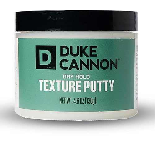 Duke Cannon Supply Co. Supply Co. Dry Hold Texture Putty - Medium Hold Hair Putty - Ideal for short to medium styles and all textures - No Shine