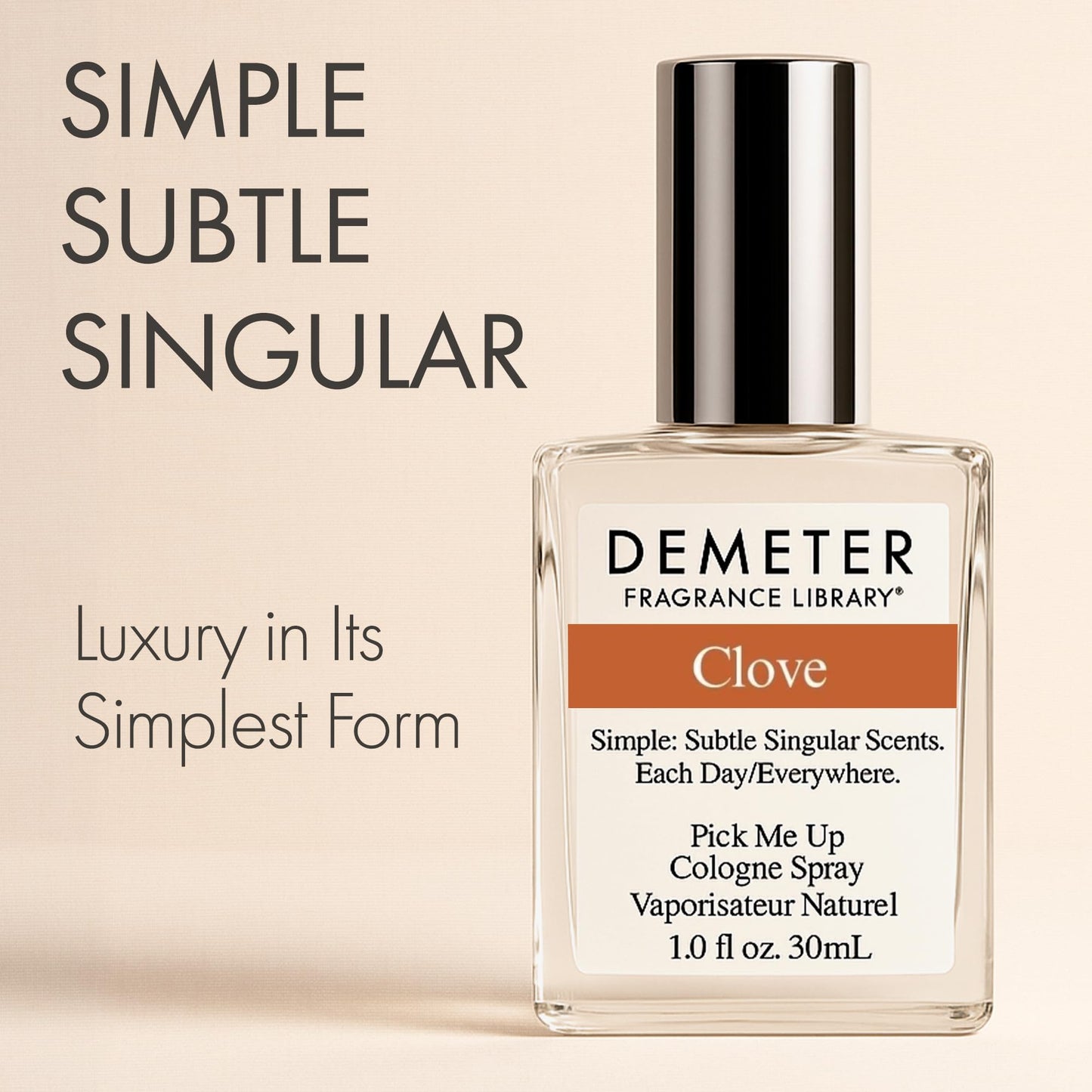 DEMETER Natural Perfume Spray Cologne for Women and Men, Clove, 1 oz