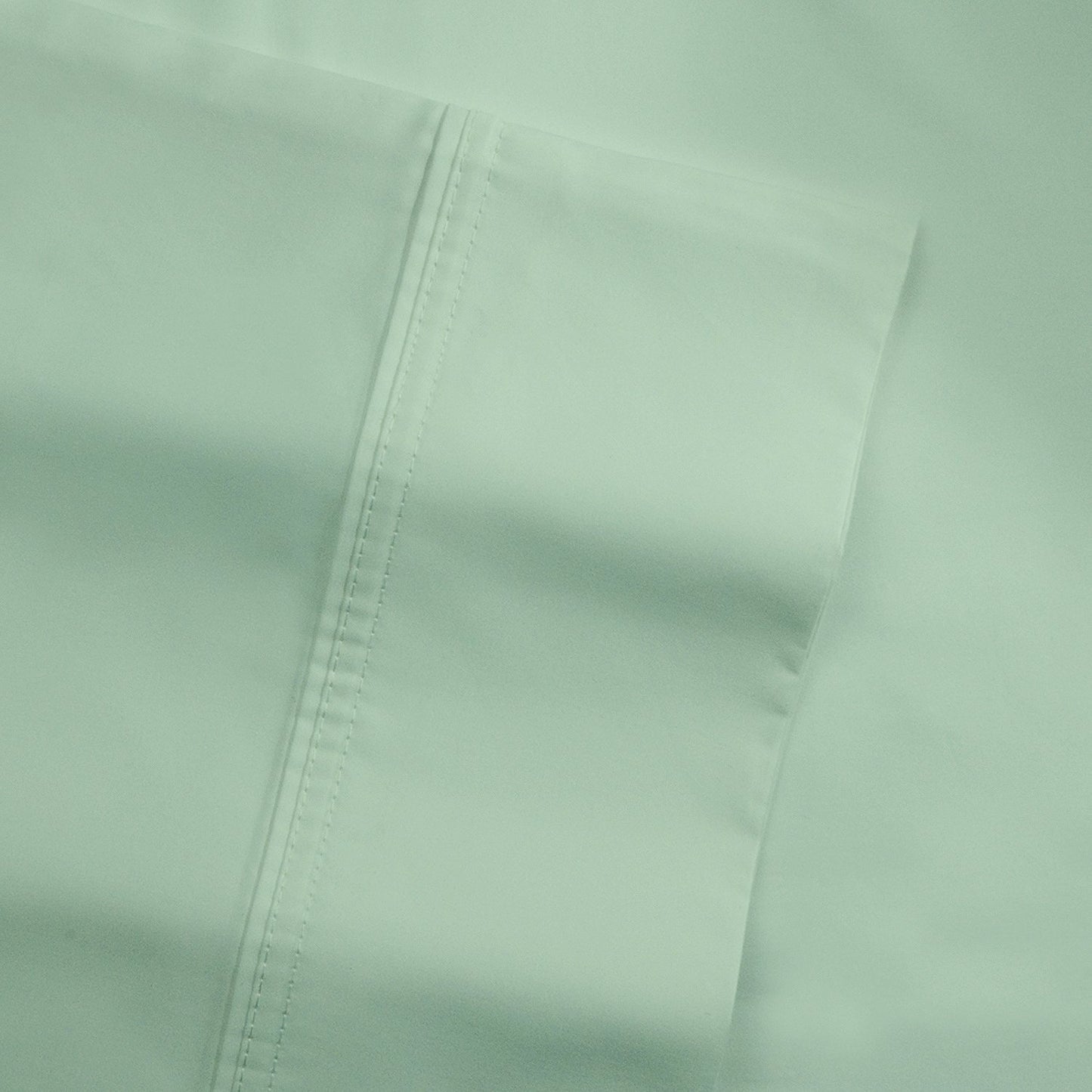 Pointehaven 500 Thread Count 100% Cotton Pillow Cases - Standard Size 30 x 20 Inches, Sage Set of 2