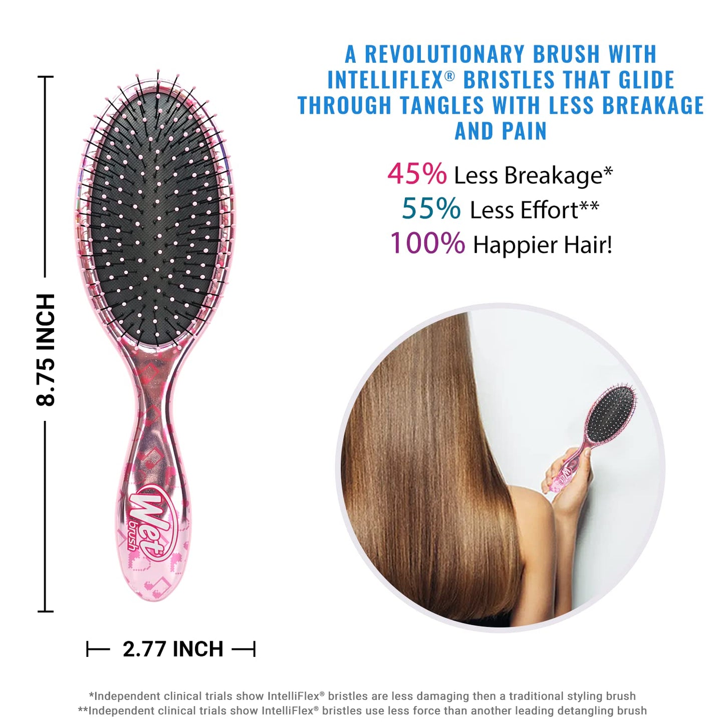 Wet Brush Lol Dolls Original Detangler, Diva, Ultra Soft IntelliFlex Bristles Glide Through Tangles with Ease, Pain Free Comb for Women, Men, Boys