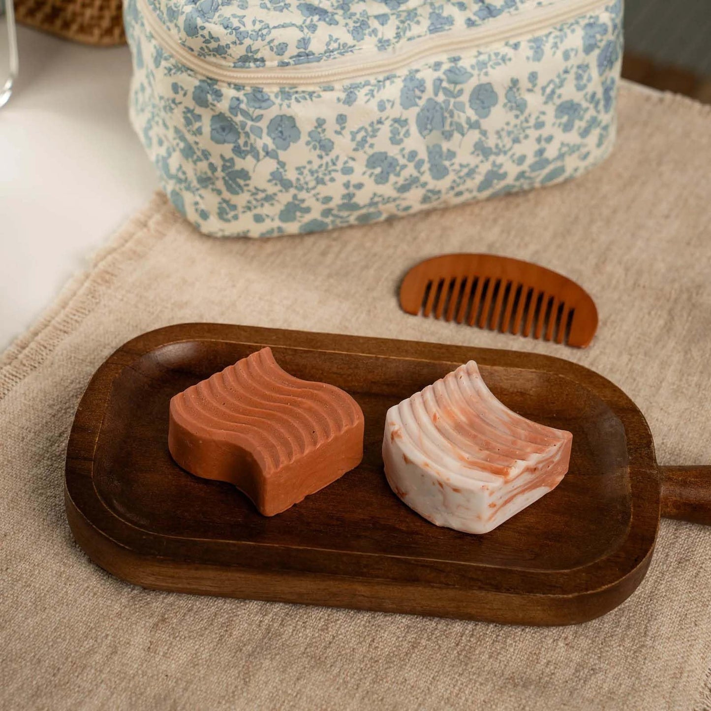 Bar and Bar Shampoo and Conditioner Bar Set - Curl Define + Moisture - Curl-Enhancing Solid Hair Care Duo - Curly Hair - Hydration - Santal & Amber