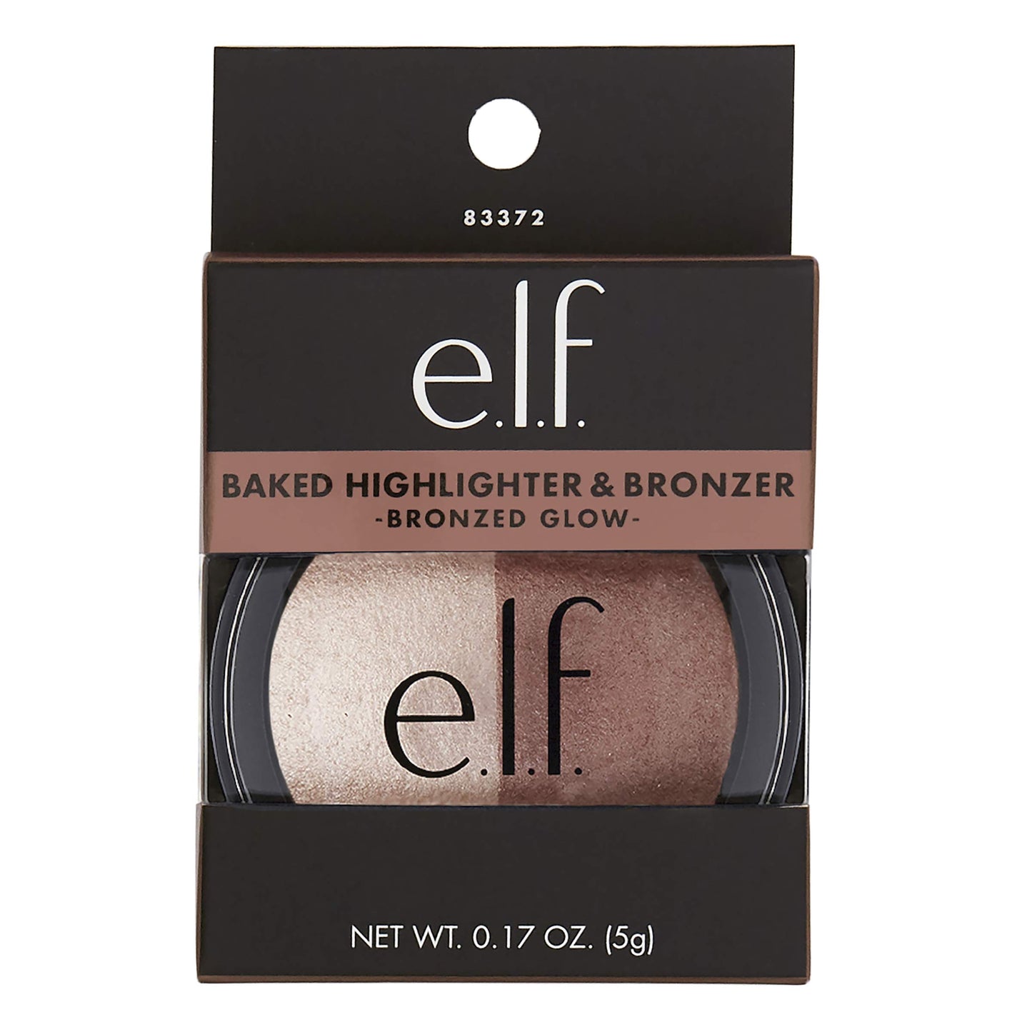 Elf Cosmetics Baked Highlighter & Bronzer 83372 Bronzed Glow, 0.6 Ounce