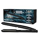 Revamp Progloss MoistureCare 1.25-Inch Flat Iron Hair Straightener - Steam Hair Straightener with Keratin, Argan & Coconut Oil Infused Ceramic & Ionic
