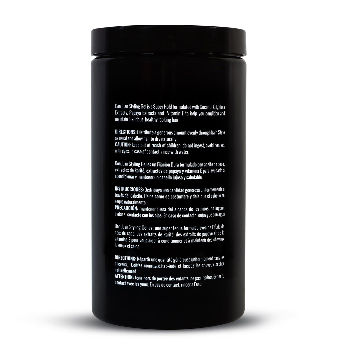 Don Juan Hair Styling Gel | Strong Hold | Non-flaking Formula | Summer Sea Breeze Scent, 32oz
