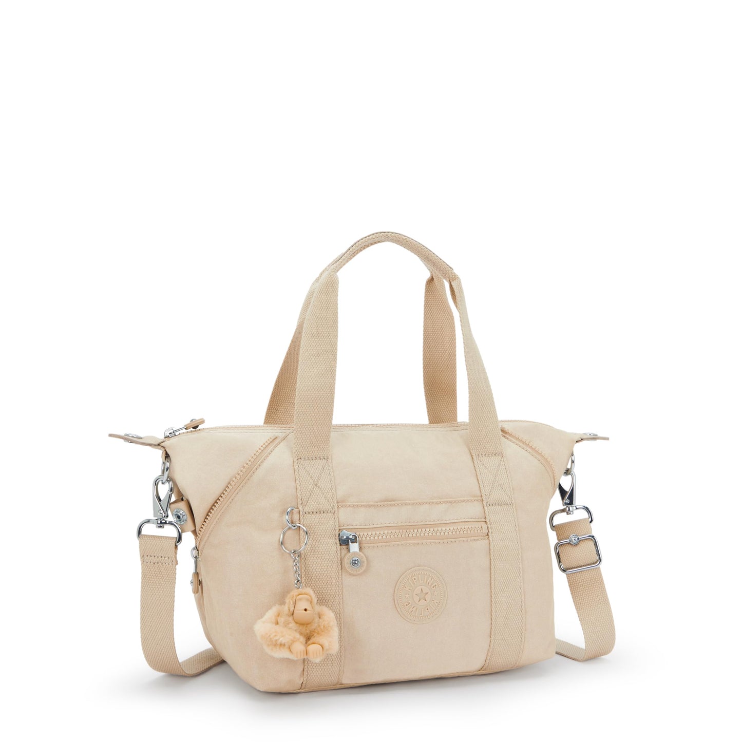 Kipling Women's Art Mini Shoulder Bags, Sparkled Beige, One Size