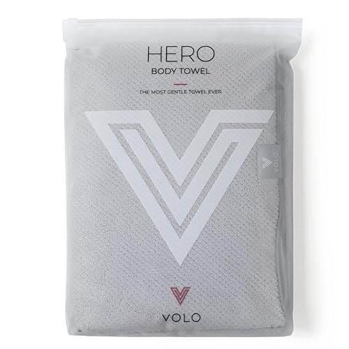 VOLO Hero Luna Gray Body Towel | Luxury Bath Towel | Ultra Soft, Super Absorbent, Quick Drying Nanoweave Fabric | Spa Towels for Bathroom | Extra…