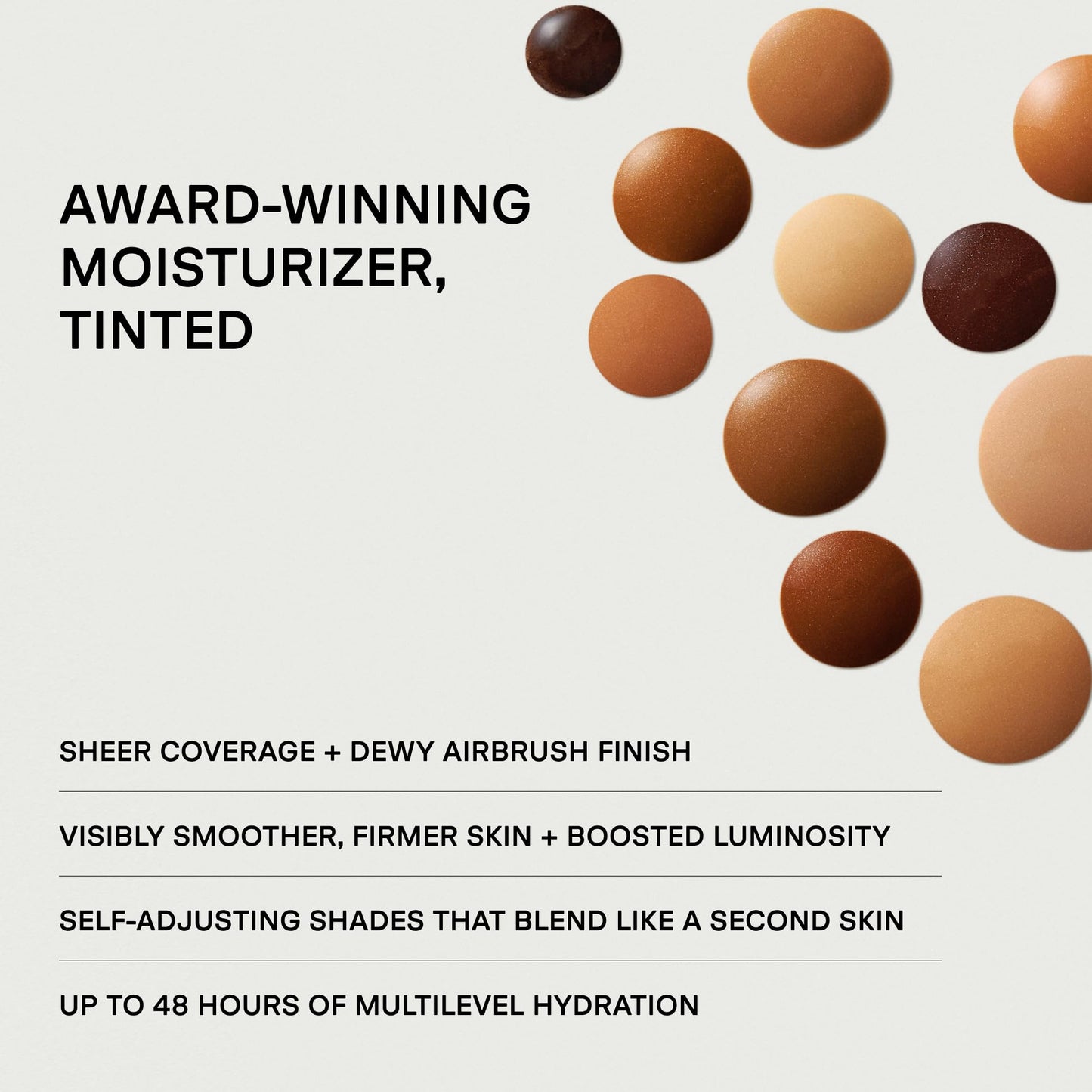 U Beauty The Super Tinted Hydrator Hyaluronic Acid Moisturizing Cream - Mega-Dose Skin Hydrator for Supple, Smooth, and Softer-Looking Skin For Up