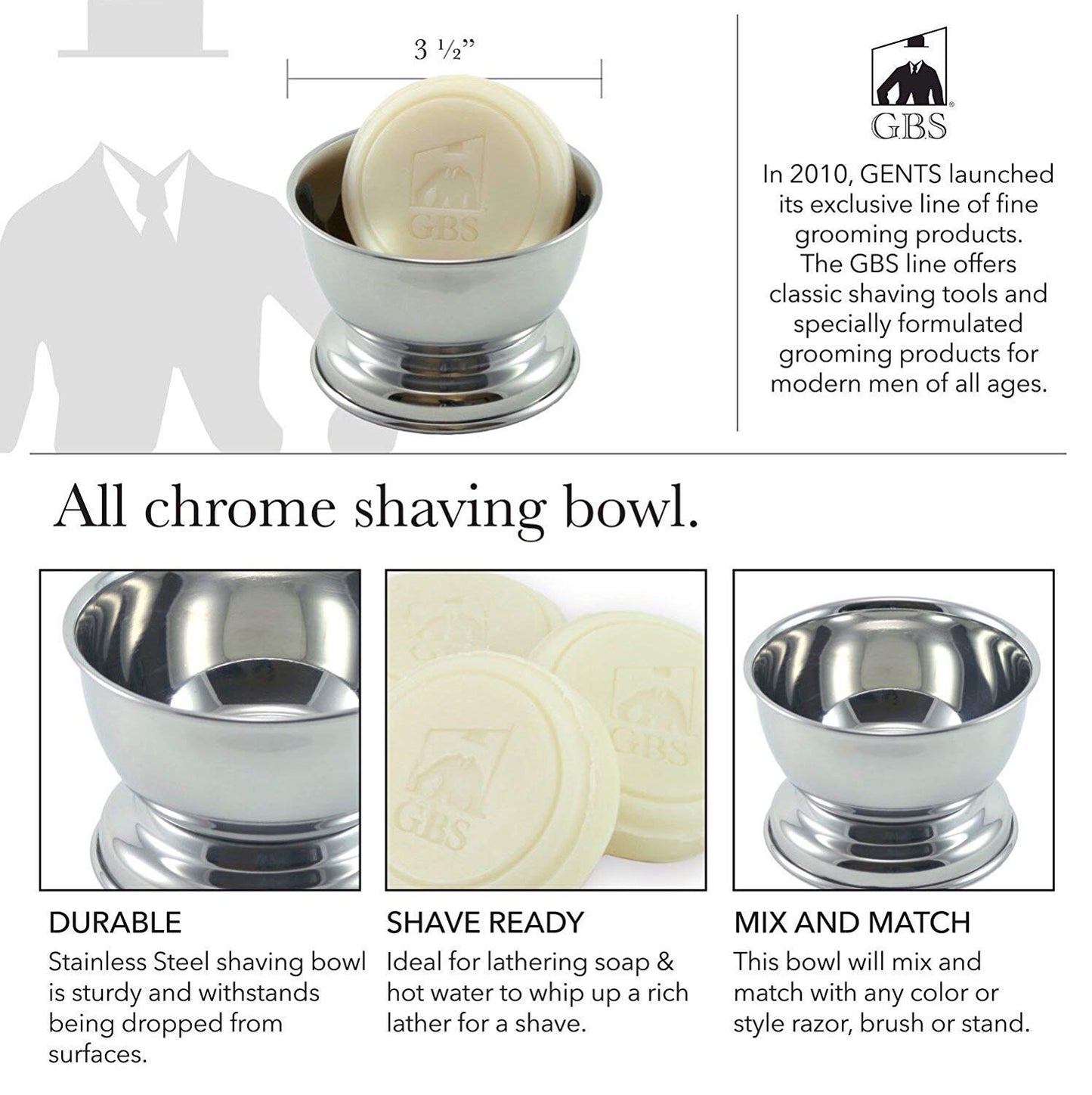 G.B.S Ultimate Wet Shaving Kit, Adjustable Butterfly Diamond Knurled Safety Razor, Shave Brush, Chrome Shaving Soap Bowl, Natural Shave Soap, Brush Beauty and Personal Care G.B.S