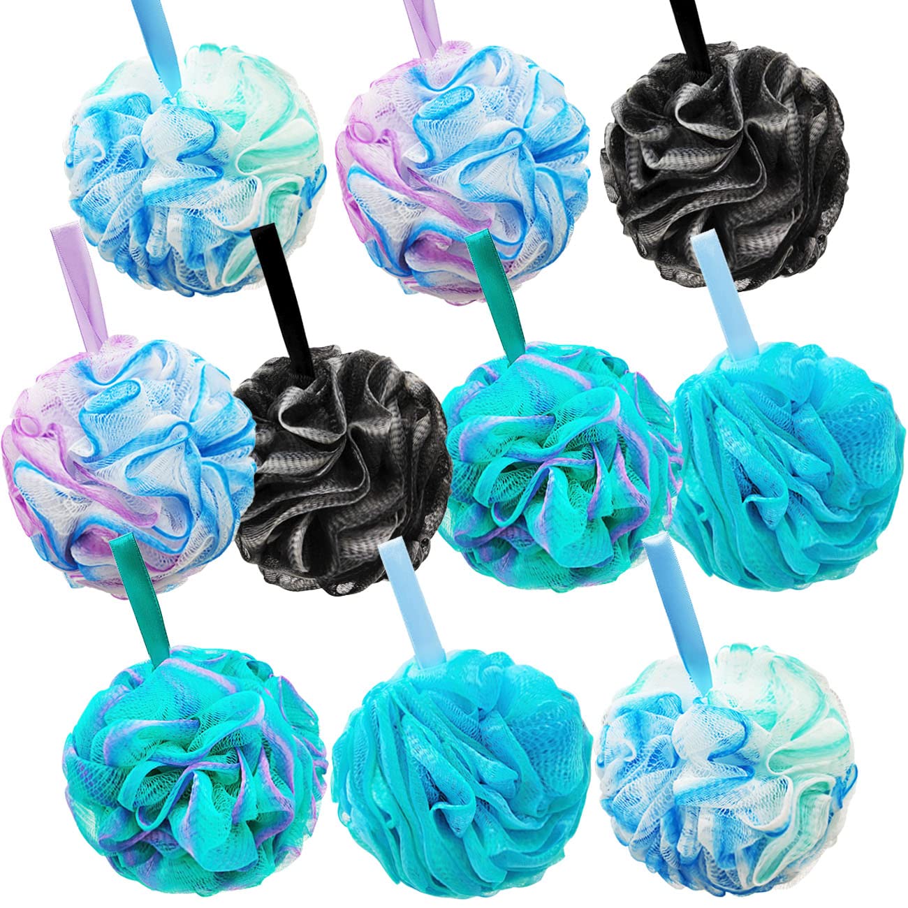 8 Pcs Shower Loofahs,75G Bath Loofah Sponge,Exfoliating Shower Pouf Balls for Women,Men,Cleanse,Soothe Skin,Exfoliate with Beauty Bathing Accessories Beauty and Personal Care Meirrnyyu Default Title