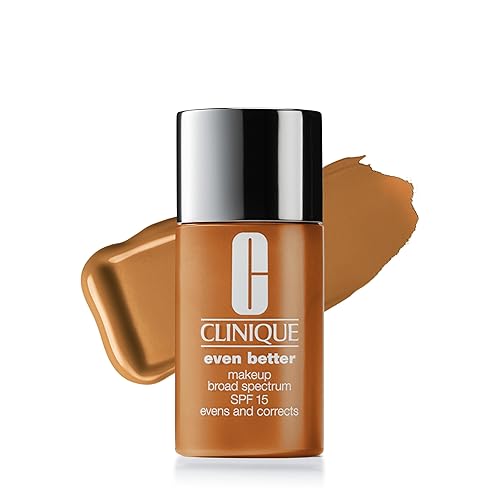 Clinique Even Better Makeup Liquid Foundation SPF 15 With Vitamin C For Dry + Oily Combination Skin Types | Medium Coverage + Natural Finish | Evens