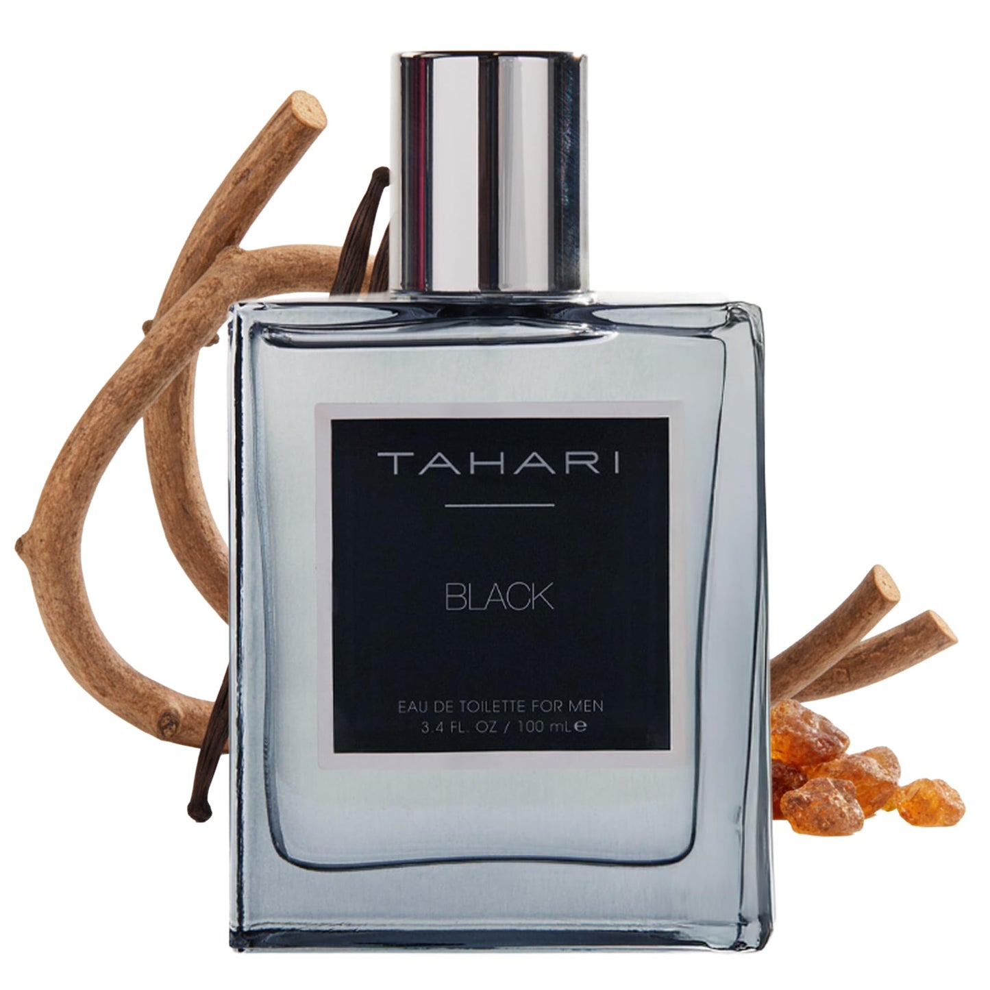 TAHARI Black Eau de Toilette for Men - Long-Lasting Luxury Cologne with Rum, Leather & Tobacco Scent - Bold, Rich Unforgettable Men’s Fragrance Spray