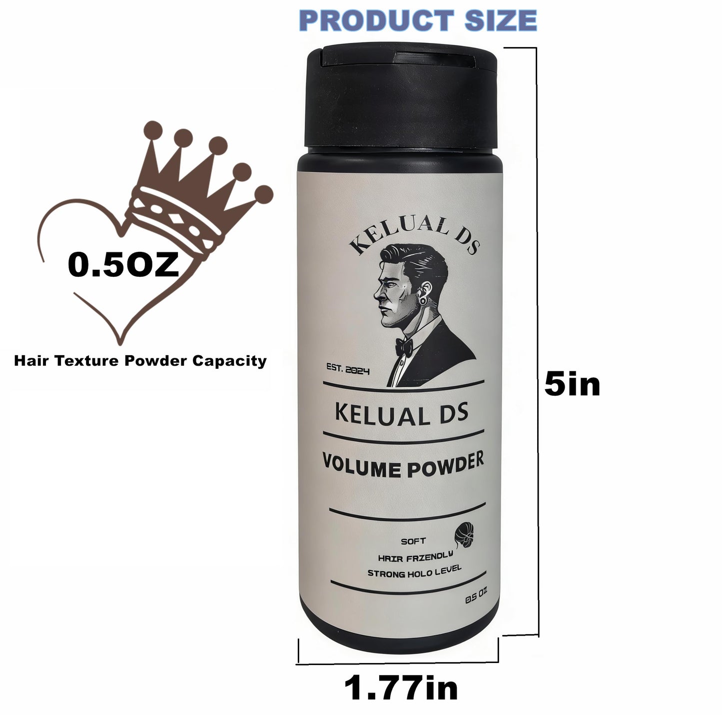 KELUAL DS Hair Texture Powder,A Hair Styling Powder for Men to Add Exture & Volume, Strong Hold,Texture and Grip to Hair with Non-Greasy, Dry