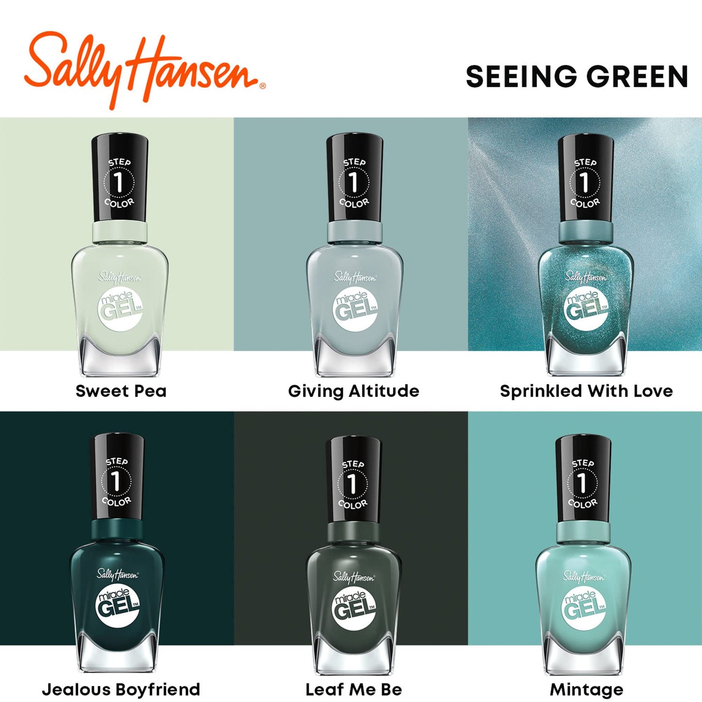 Sally Hansen Miracle Gel Nail Polish, Shade Sprinkled With Love #674 Beauty & Personal Care Sally Hansen