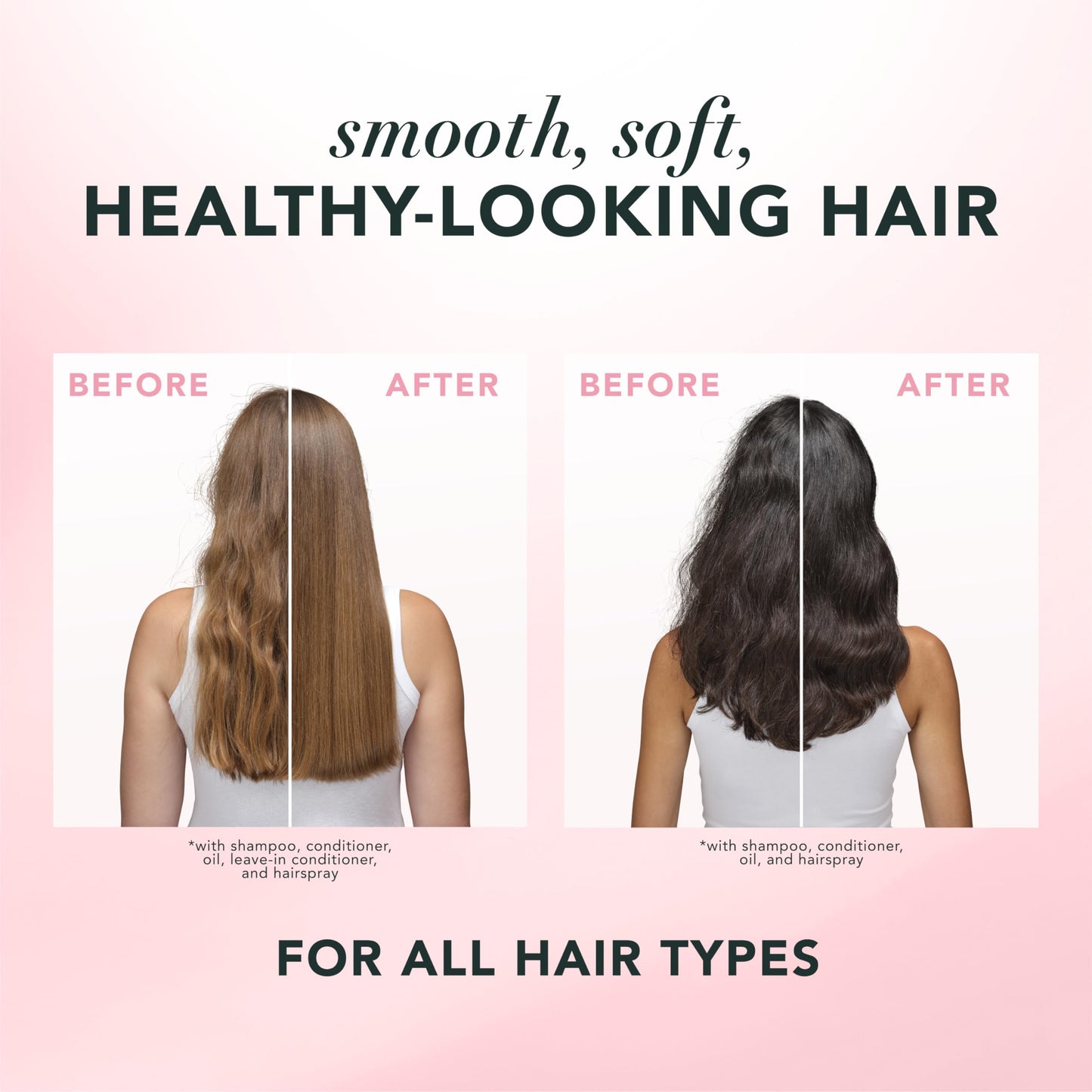 Herbal Essences Conditioner, Rose Hips + Passionfruit - Smooth Collection, Shiny Hair with Vitamin E & Jojoba, Safe for Color Treated Hair, Floral Beauty and Personal Care Herbal Essences