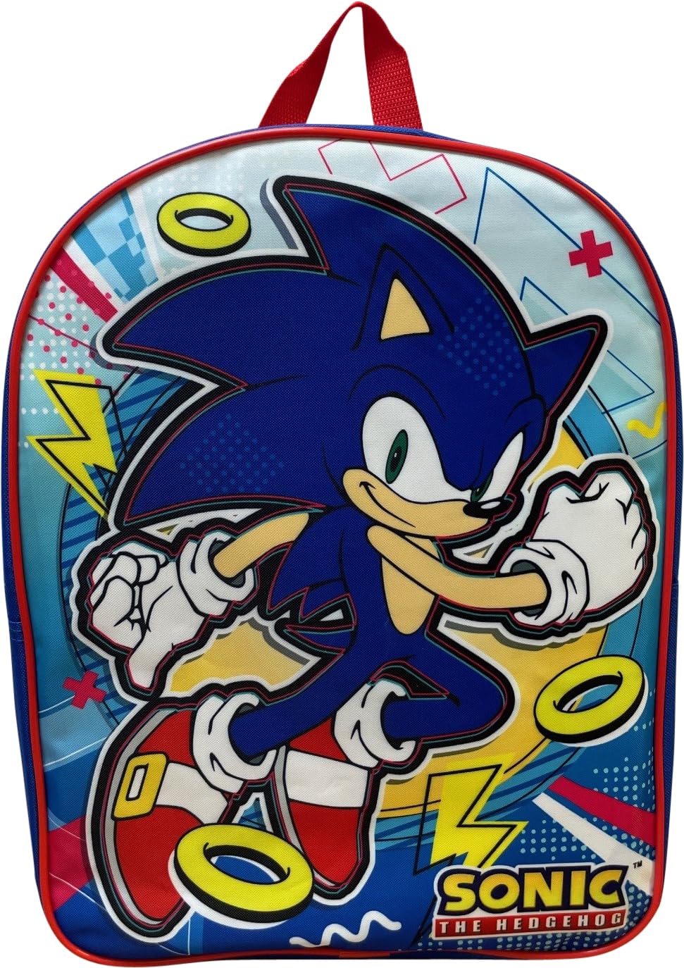 Ruz Sonic The Hedgehog Kid's Licensed 15 Inch School Backpack (Sonic I)