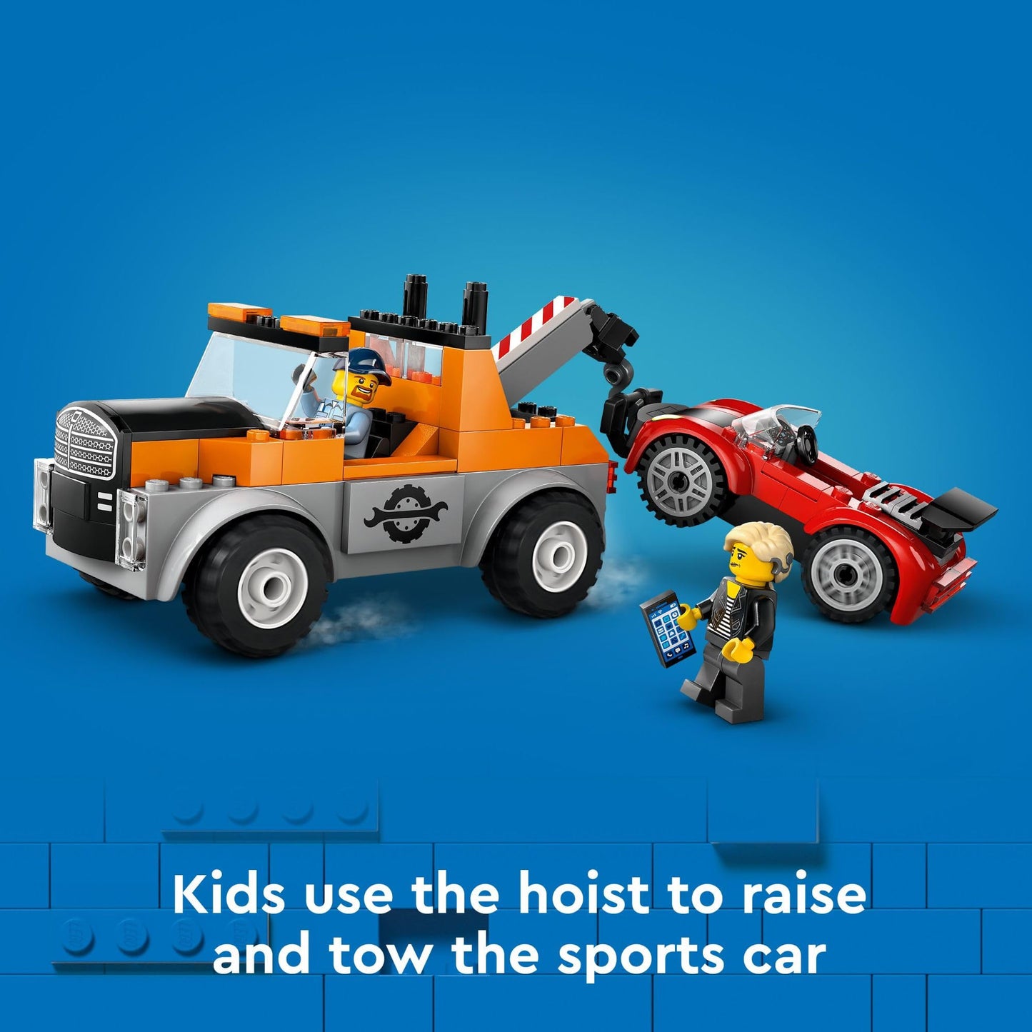 LEGO City Tow Truck and Sports Car Repair Building Set, Kids Gift Idea with 2 Minifigures and Accessories Including a Cochlear Implant, Pretend Play…