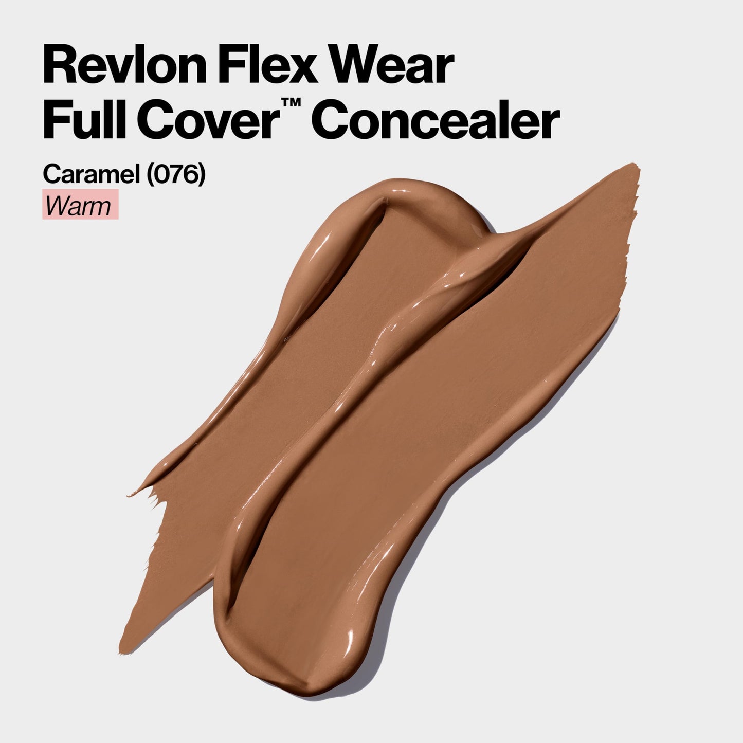 Revlon ColorStay Flex Wear, Full Cover Non-Creasing Concealer, Infused with Hyaluronic Acid & Vitamin E, Flexible Longwear, 076 Caramel, 0.34 Fl Oz Beauty and Personal Care REVLON