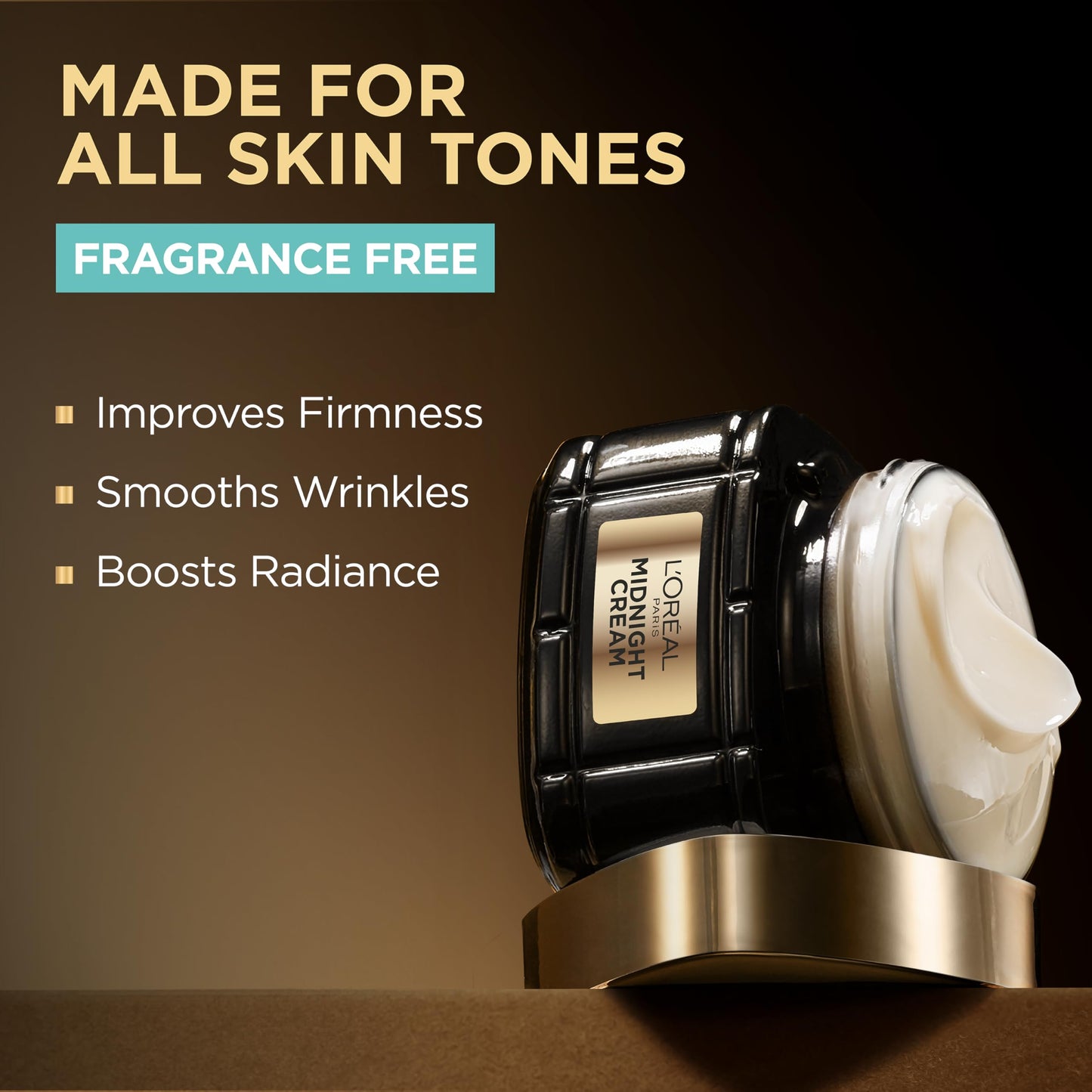 L'Oreal Paris Age Perfect Anti-Aging Midnight Face Cream, Fragrance-Free Face Moisturizer with Shea Butter and Antioxidants to Reduce Wrinkles