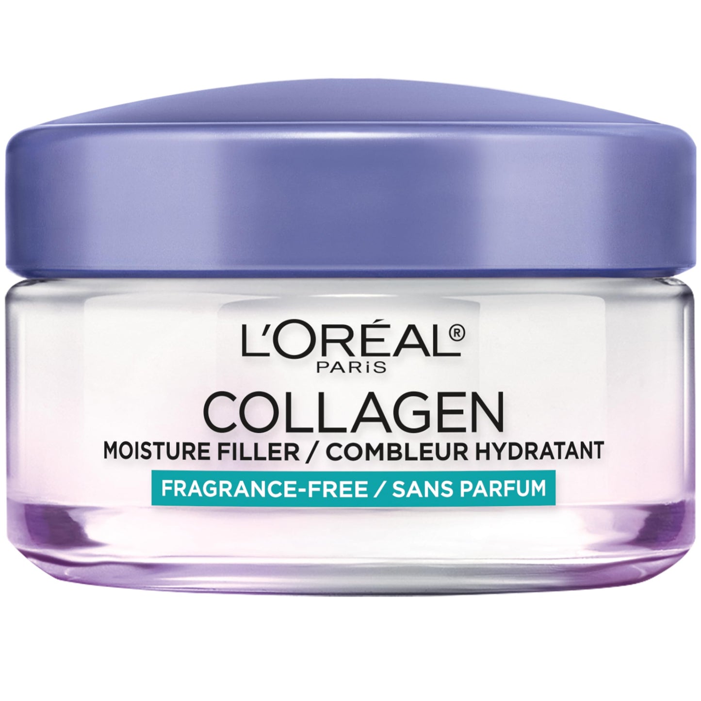 L'Oreal Paris Collagen Moisture Filler Facial Moisturizer, Fragrance Free, Anti Aging Face Cream, Non-Greasy Skin Care Formula For Up to 48HR