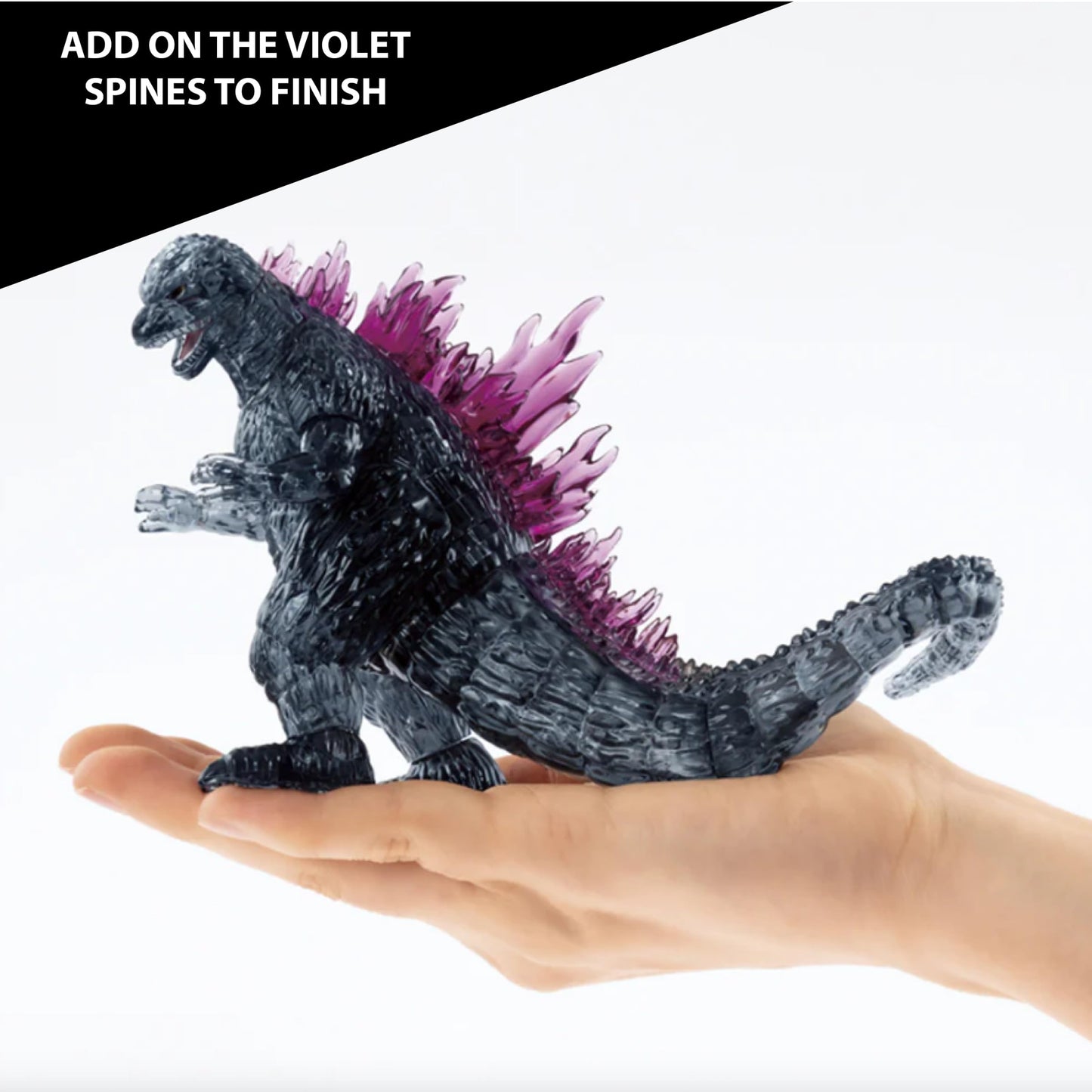 Bepuzzled, Godzilla Ultra Deluxe 3D Crystal Puzzle, for Godzilla Lovers, Collectors and Puzzlers Ages 12 and Up