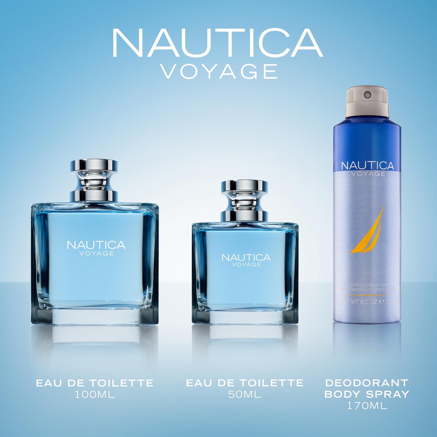Nautica Voyage Eau De Toilette, Cologne and Fragrance For Men, Fresh, Romantic, Fruity Scent Woody, Aquatic Notes of Apple, Water Lotus, Cedarwood