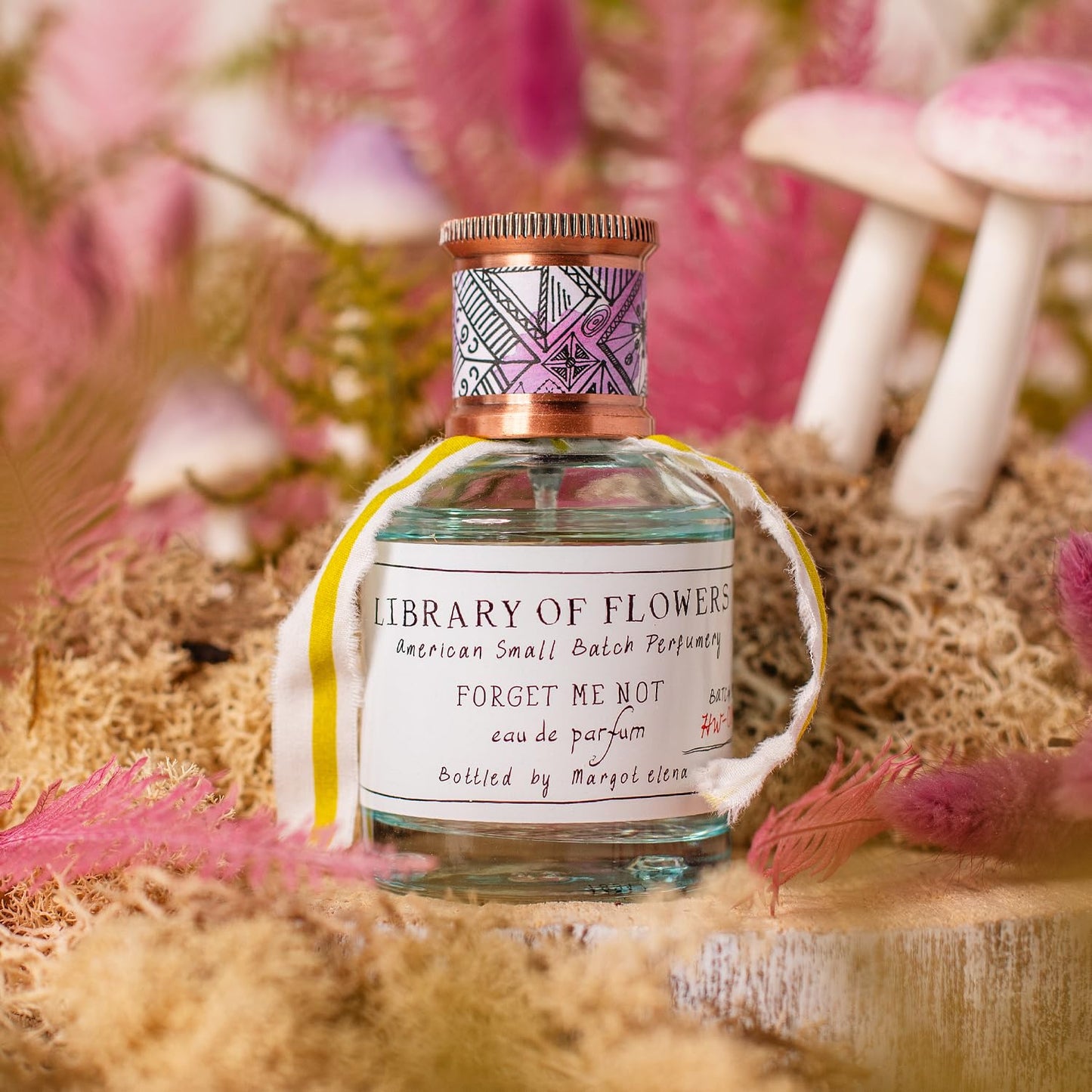 Library of Flowers Forget Me Not Eau de Parfum, 1.69 Fl. Oz., Osmanthus, Rice Powder, & White Orchid Scented Women's Perfume, Luxury Fragrance Spray