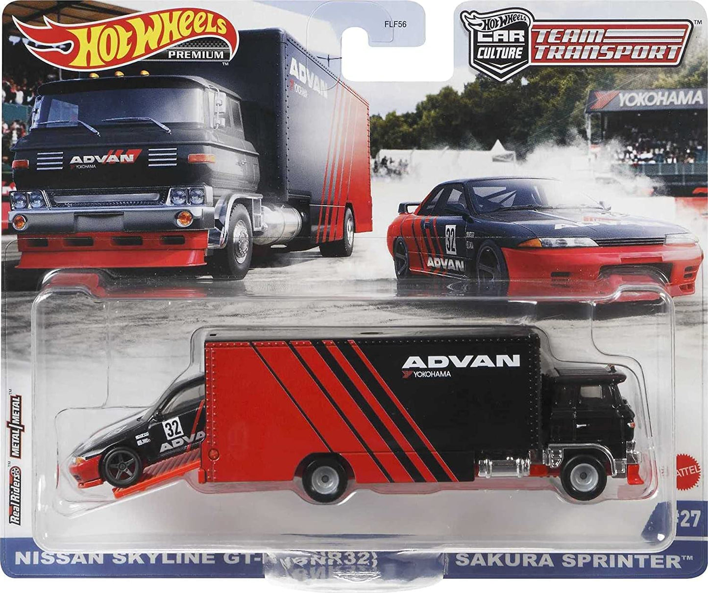 Hot Wheels Nissan Skyline GT R Sakura Sprinter, Team Transport #27