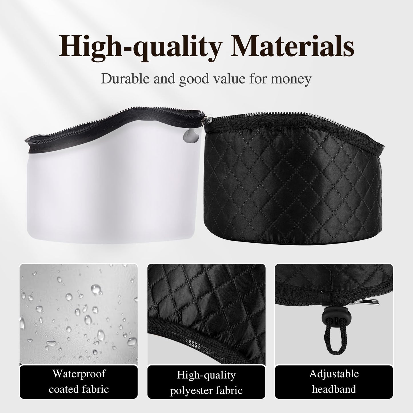 Heat Cap for Deep Conditioning: 10-Level Heats Up Quickly 3 Time Settings Hair Steamer for Natural Hair Home Use Thermal Steam Cap for Black Hair Beauty and Personal Care aopow
