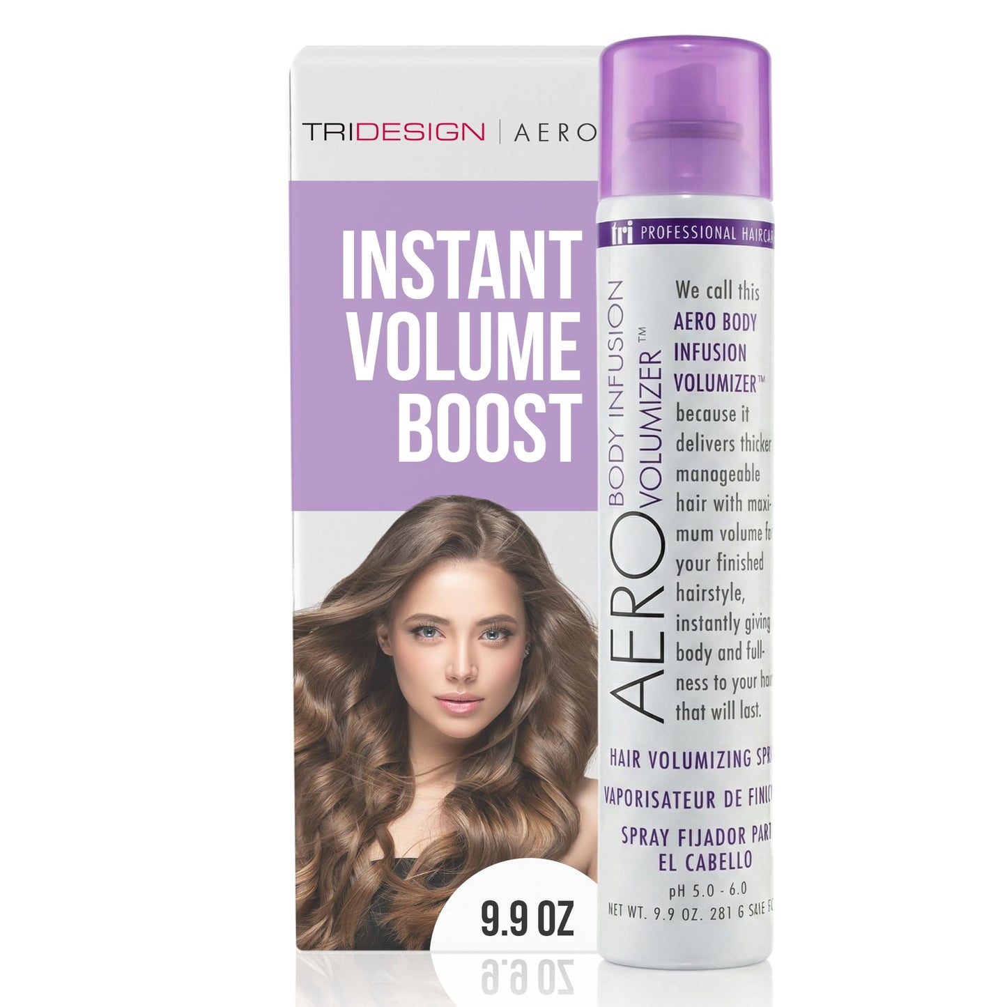 TRIDESIGN Aero Body Infusion Volumizer - Achieve Maximum Volume & Enhanced Texture, Weightless Formula for Root Lift & Fullness, Adds Body & Shine