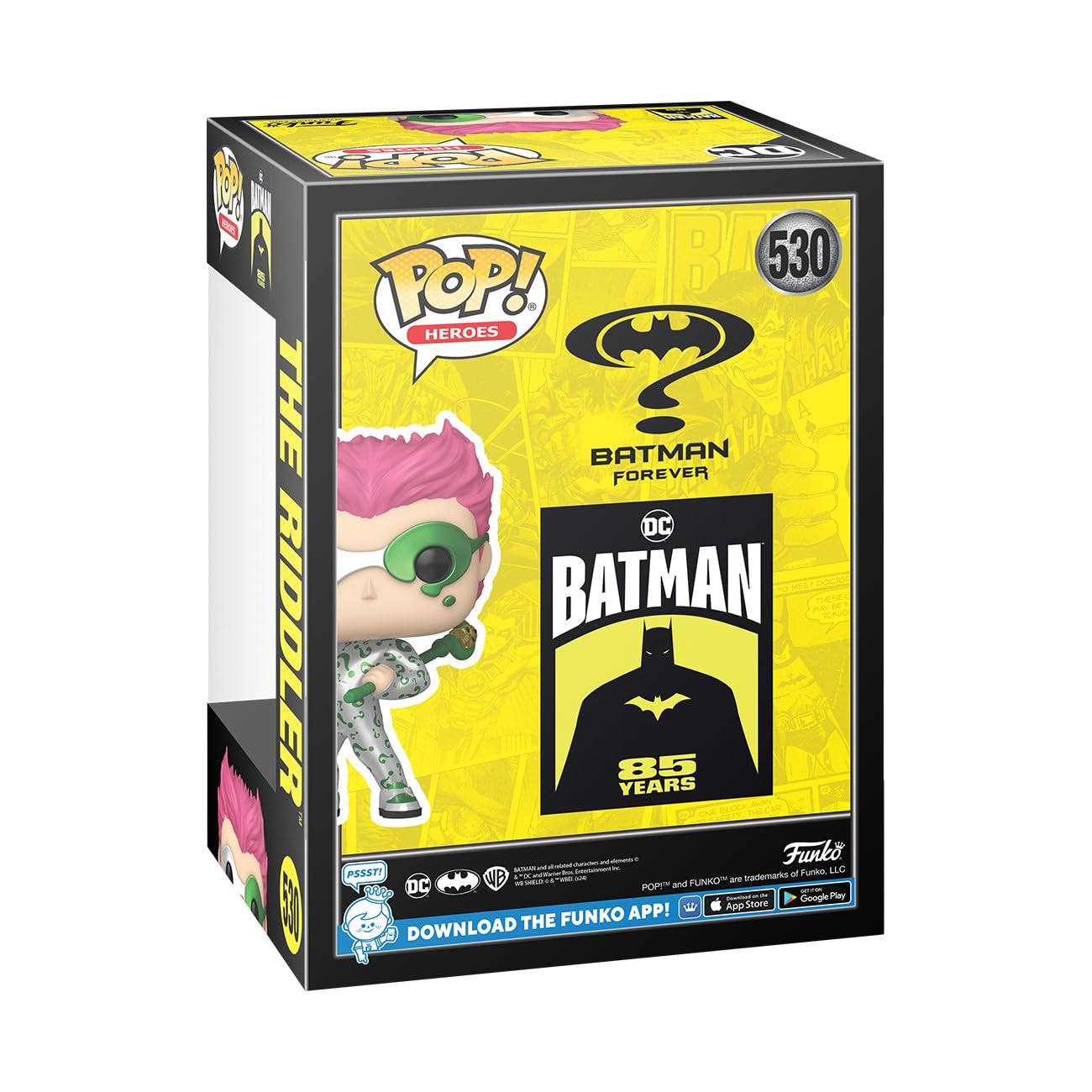 Funko POP Movies: Batman Forever - The Riddler - Metallic - Batman - Collectable Vinyl Figure - Gift Idea - Official Merchandise - for Kids & Adults…