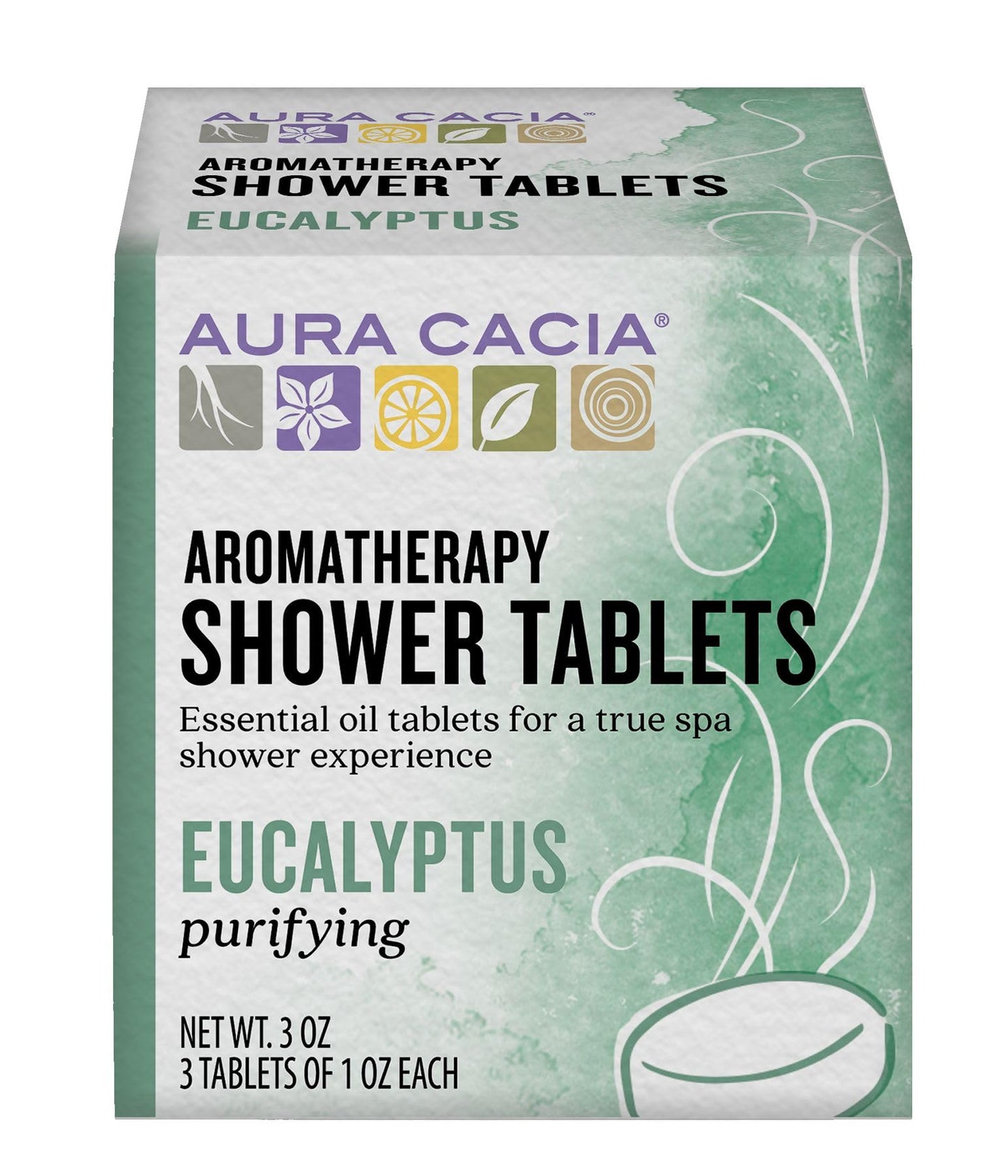 Aura Cacia Eucalyptus Shower Tablets - Aromatherapy Shower Steamers - Aromatherapy Benefits via Organic Essential Oils Beauty and Personal Care Aura Cacia