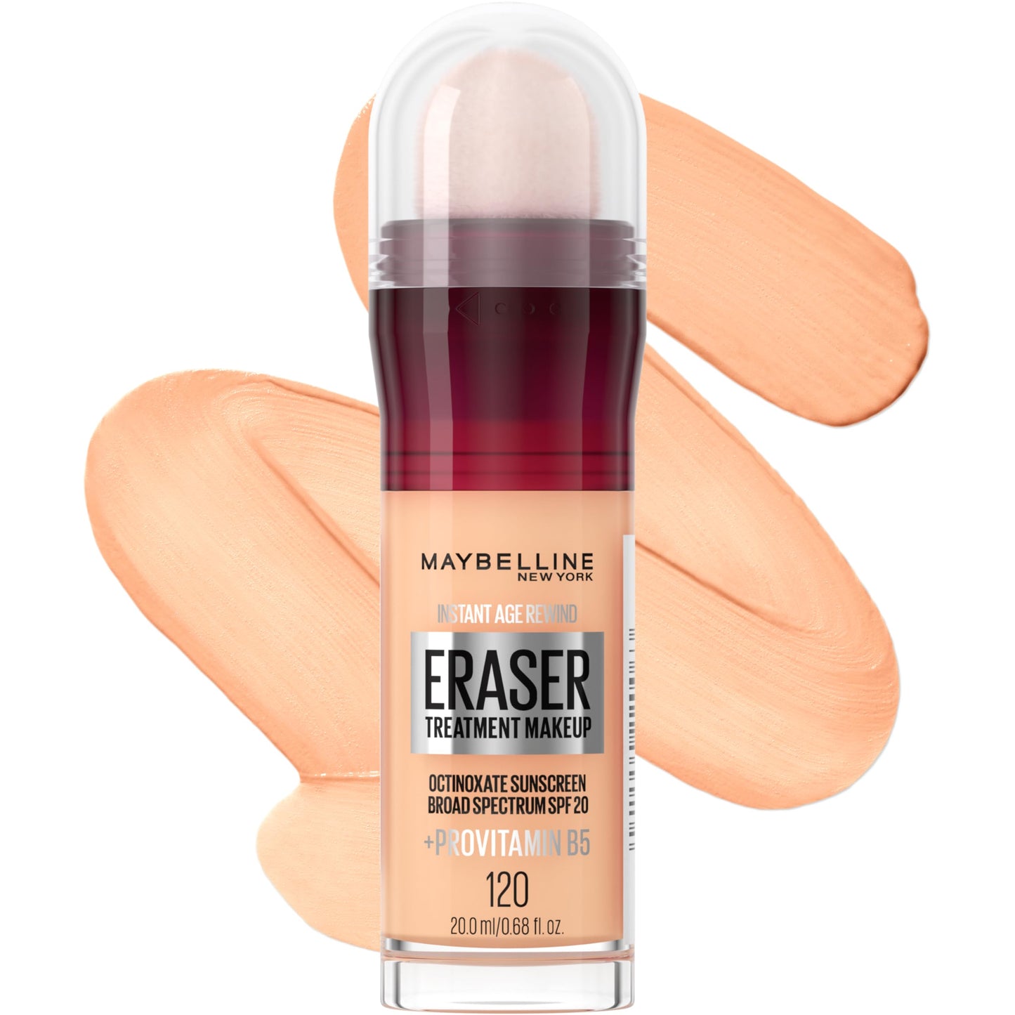 Maybelline Instant Age Rewind Eraser Foundation with SPF 20 and Moisturizing ProVitamin B5, 120, 1 Count (Packaging May Vary) Beauty and Personal Care MAYBELLINE Default Title