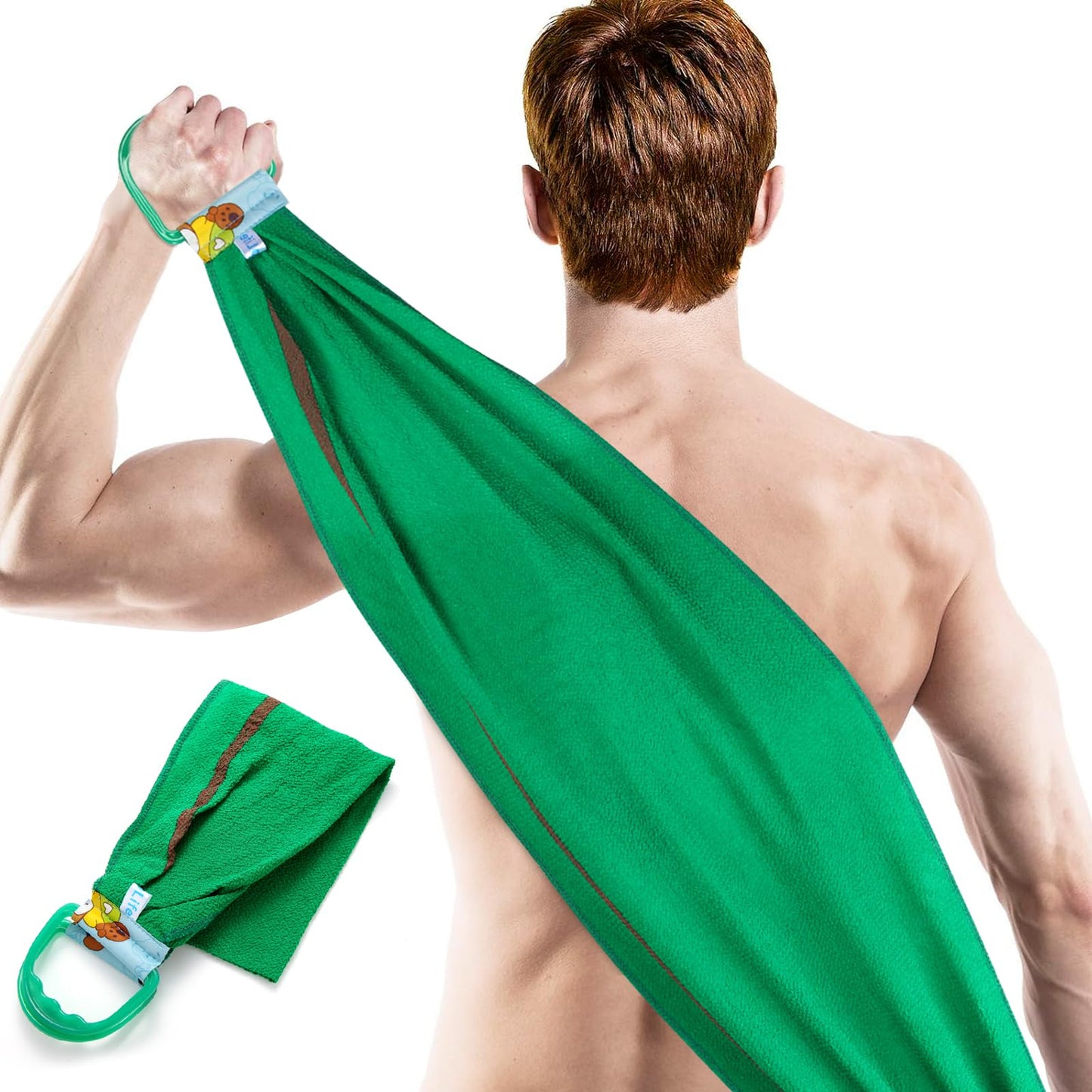 LeapLife Exfoliating Back Scrubber, Body Back Scrubber Towel for Shower, Bath Wash Scrub Cloth Washcloth Washer for Men Women Exfoliation, Body