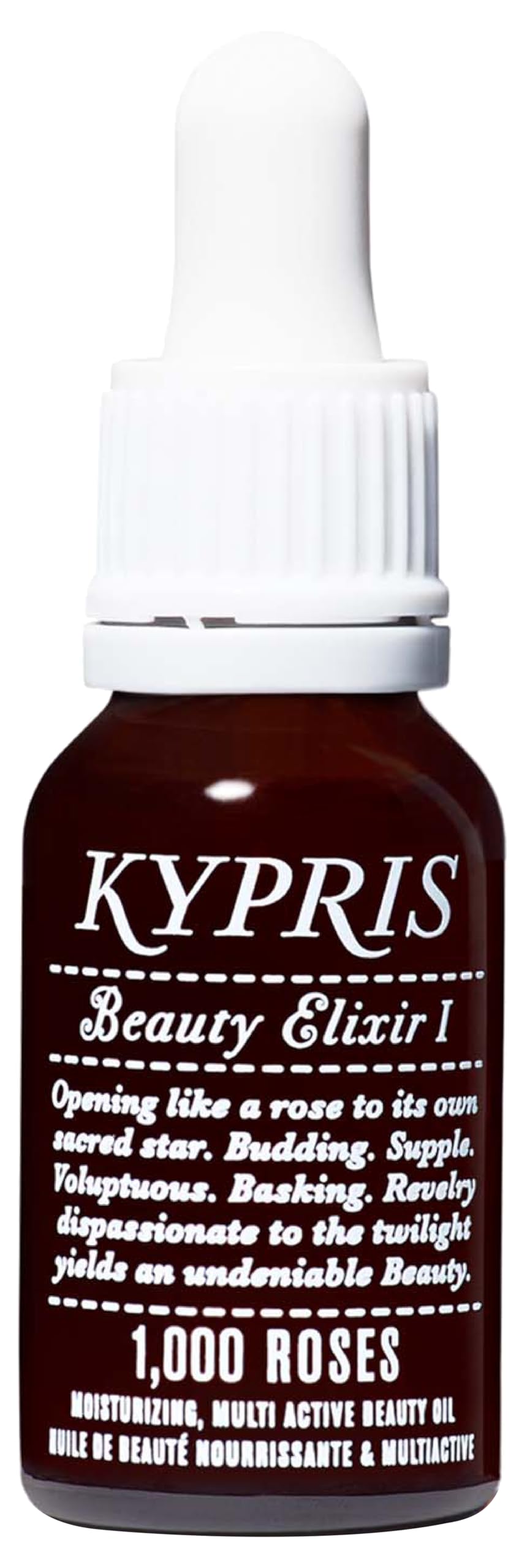KYPRIS, Beauty Elixir I: 1,000 Roses Rich Moisturizing Face Oil, Bioidentical Antioxidant Complex w/ CoQ10 & Vitamin C Ester THD Rose (0.47 fl oz…