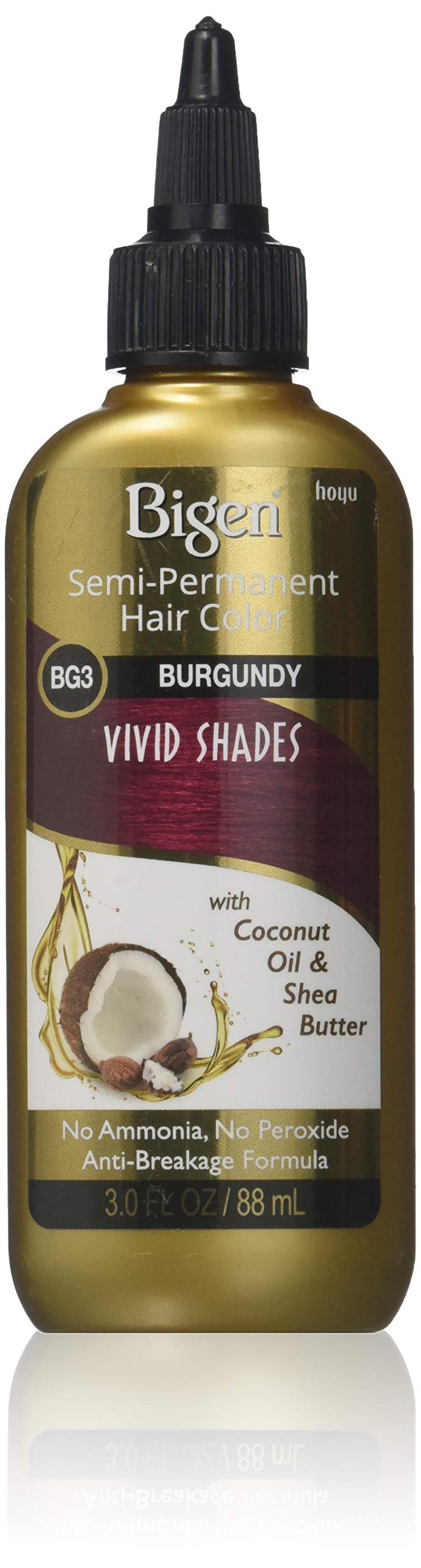 Bigen Semi-Permanent Haircolor, #Bg3 Burgundy, 3 Oz