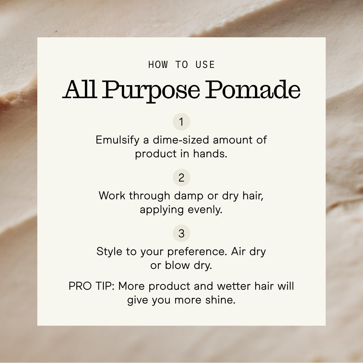 Firsthand Supply All-Purpose Hair Pomade for Men & Women - Flexible Firm Hold with Natural, Low Shine - Organic, Water Based Pomade - Nourishing Aloe