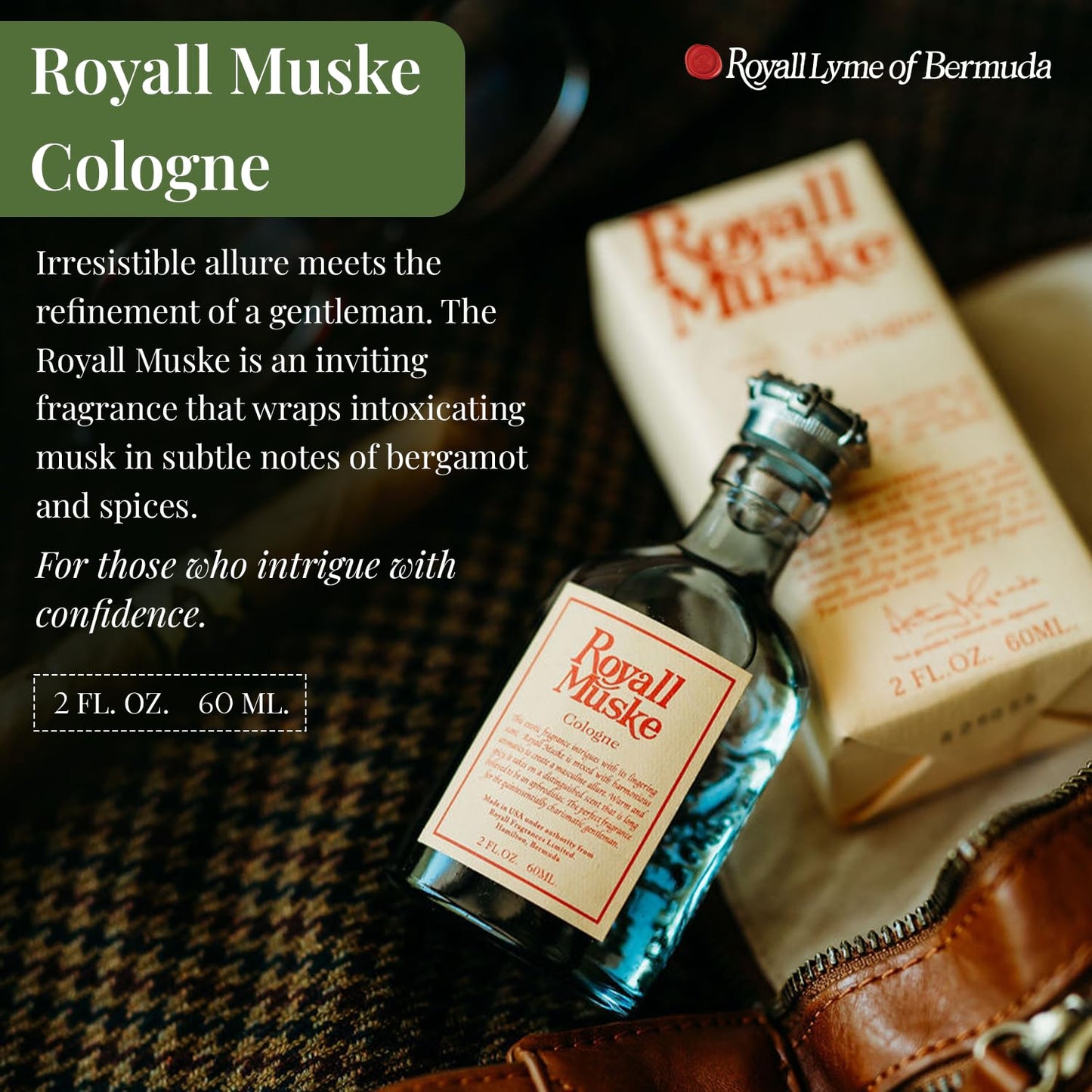 Royall Muske Cologne, Classic Aftershave Scent for Men with Bay Rum, Royal Lyme Fine Perfume, Fragrance Gift, Masculine Grooming Spray, Timeless Men’s