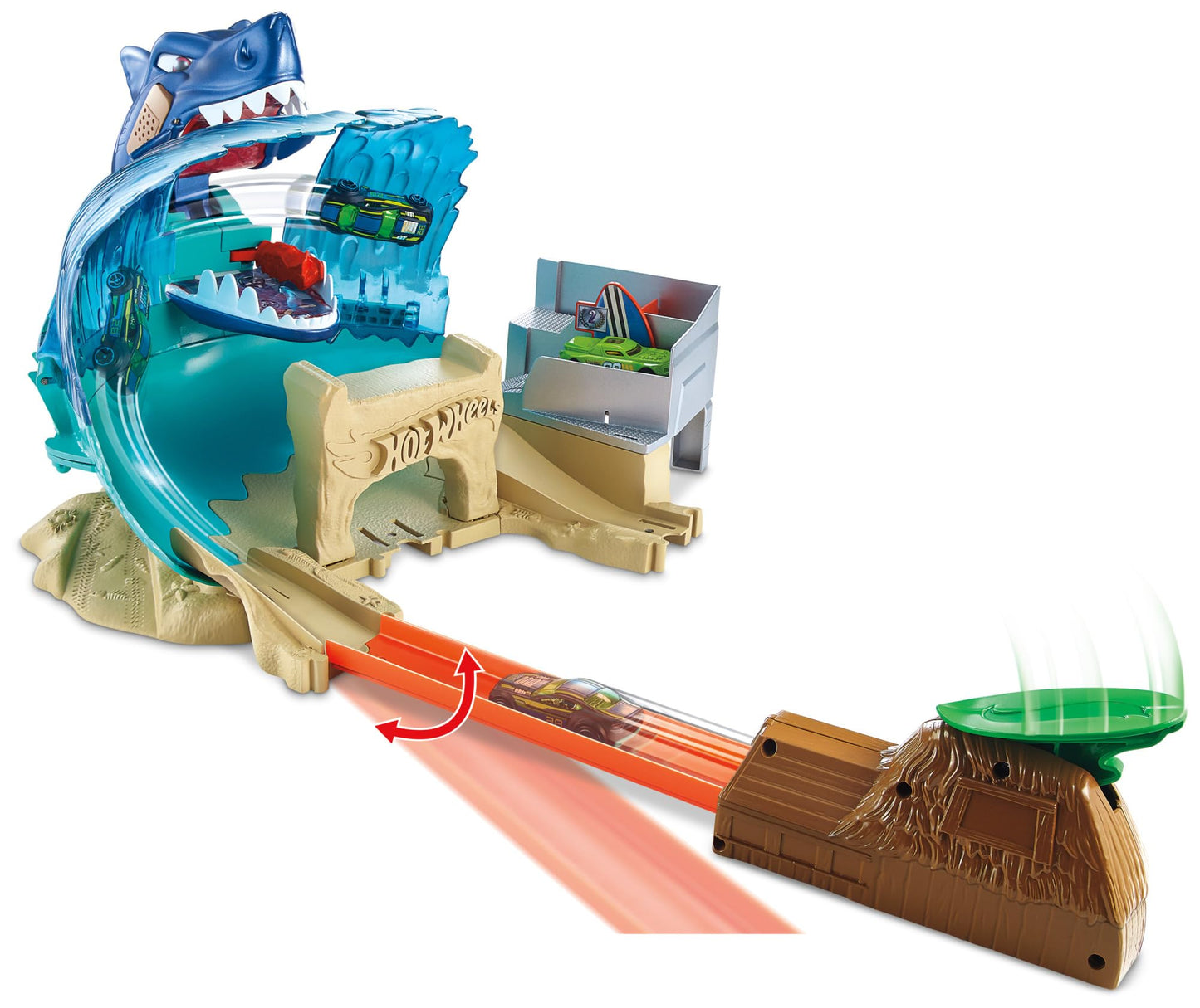 Hot Wheels HOT WHEELS City Shark Beach Battle Play Set Multicolor