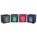 Ukonic Harry Potter Hogwarts Houses 11-Inch Storage Bin Cube Organizers, Set of 4 | Fabric Basket Container, Cubby Cube Closet Organizer | Wizarding…