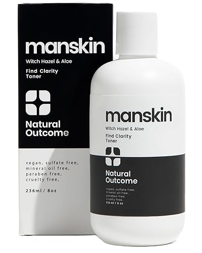 Natural Outcome Man Skin Face Toner | Natural Daily Toner Enhances Men Facial Complexion | Pore Cleansing Facial Astringent with Witch Hazel & Aloe