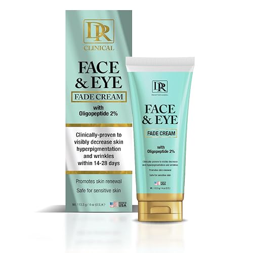 Daggett & Ramsdell Face and Eye Fade Cream with Oligopeptide 2% 4 oz. - Hyperpigmentation and Wrinkle Treatment, Safe for Sensitive Skin