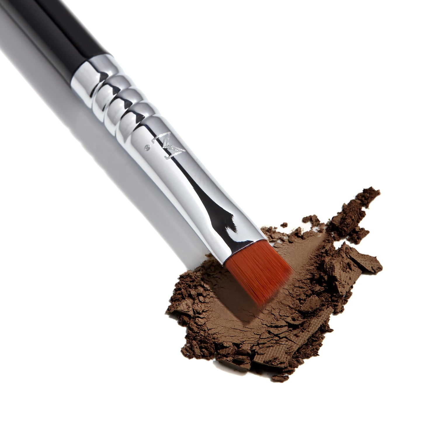 Sigma Beauty E65 Small Angle Brush - Use for Winged Eyes or Brow - Precision Angled Brush for Gel or Powder Products - Create Precise Lines & Strokes