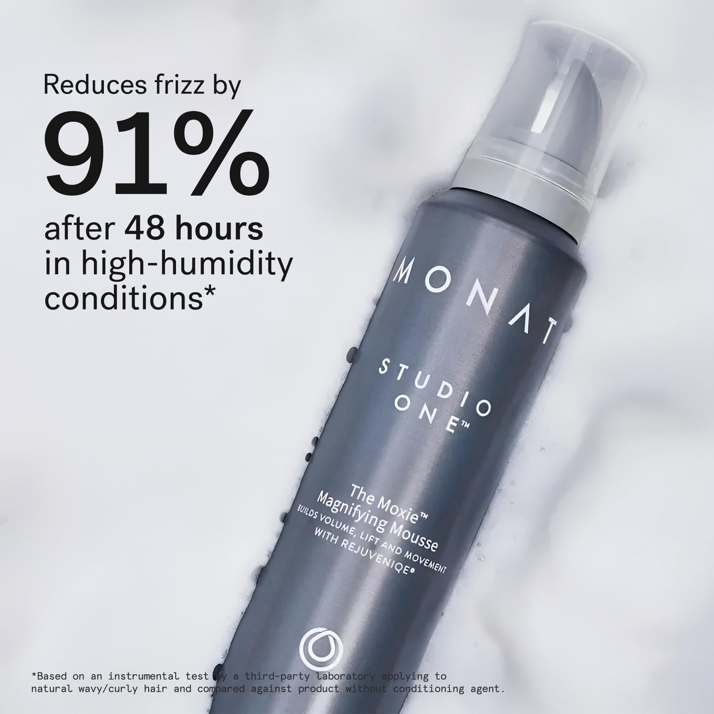 MONAT Studio One™ The Moxie™ Magnifying Mousse -Lightweight Hair Mousse, Long-Lasting Anti Frizz, Helps Create Voluminous Style w/Touchable Hold. Soft
