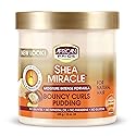 African Pride Shea Butter Miracle Moisture Intense Bouncy Curls Pudding 15 oz (Pack of 7)