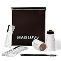 MADLUVV Brow Stamp Kit with Brow Stencils - Easy Eyebrow Shaper for Natural-Looking Brows - Popular Eyebrow Stencil Kit Used by Professionals - 9