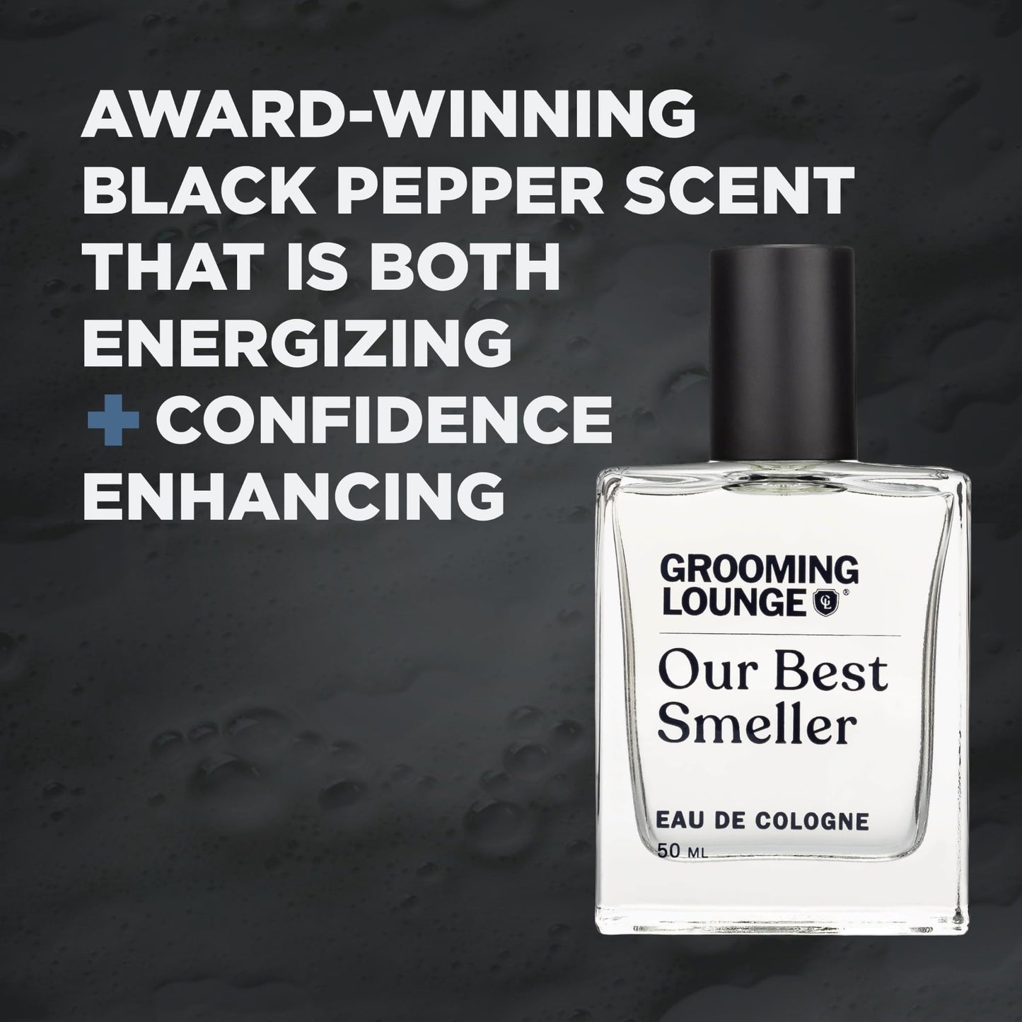 Grooming Lounge Our Best Smeller Cologne - Long-Lasting Black Pepper and Vanilla Scent - Energizing and Confidence Enhancing - No Parabens - Cruelty