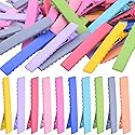 50pcs 10 Colors Alligator Hair Clips Metal Duck Bill Hairclips Single Prong Non-slip Hair Barrette Sectioning Hairpins for Women Salon Styling DIY