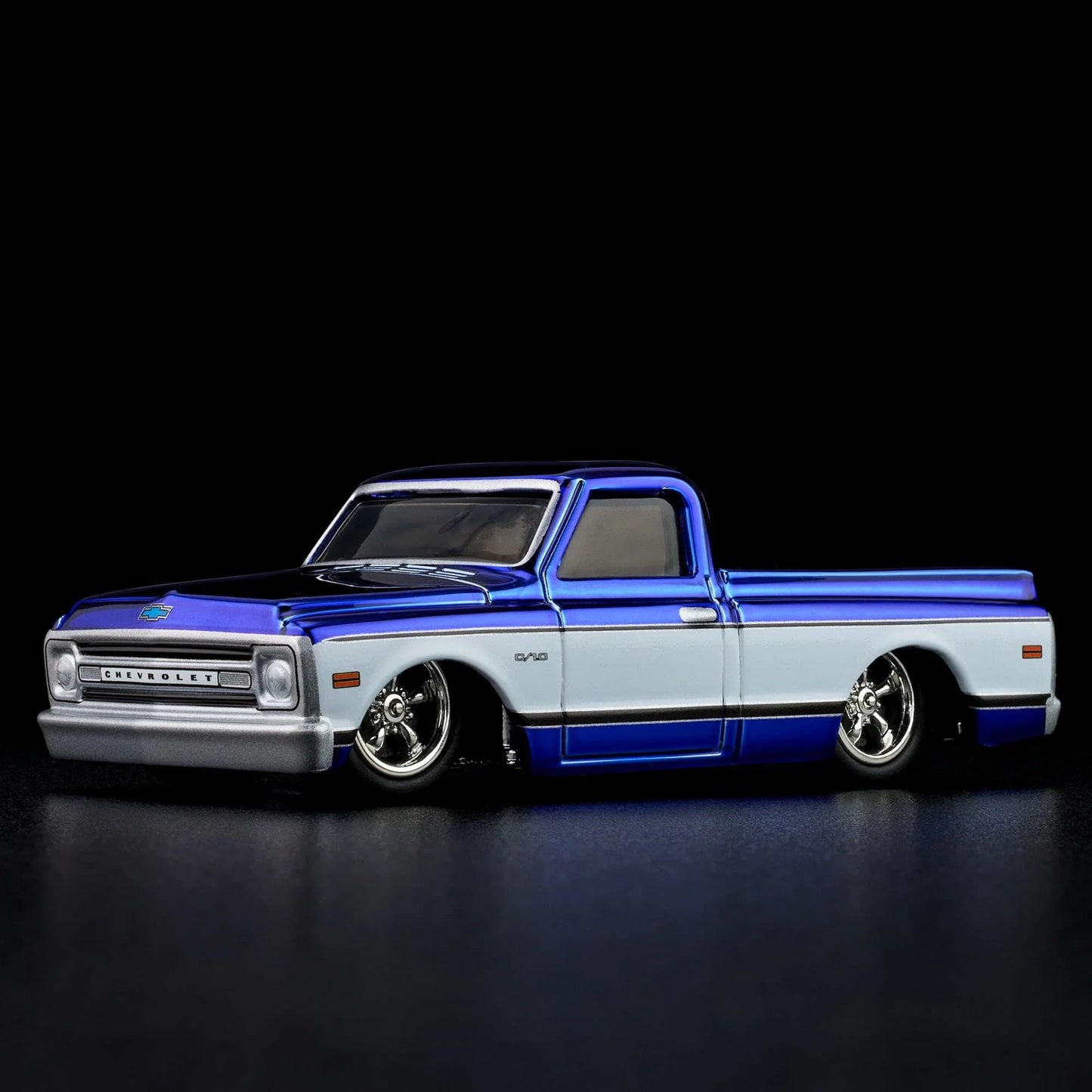Hot Wheels 1969 Chevy C-10 Navy Blue Collectors RLC Exclusive