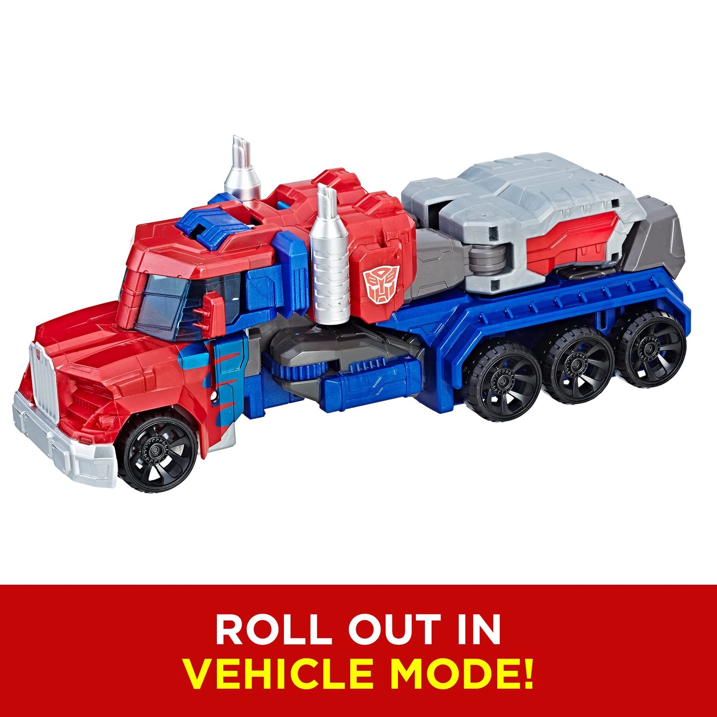 Transformers Toys Heroic Optimus Prime Action Figure - Timeless Large-Scale Figure, Changes into Toy Truck - Toys for Kids 6 and Up, 11-inch