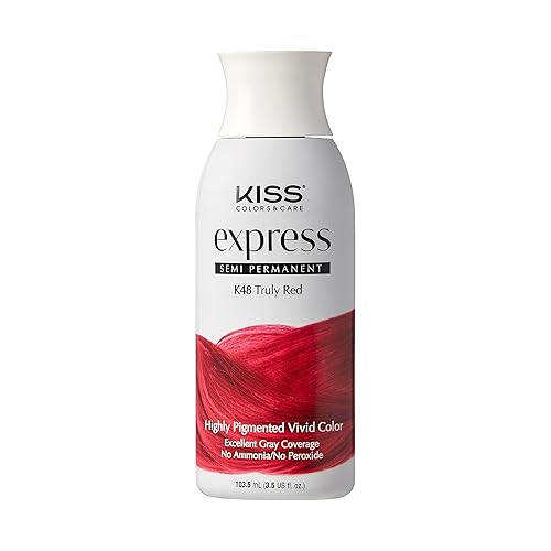 Kiss: Express Semi Permanent Hair Color - Truly Red K48-Truly Red